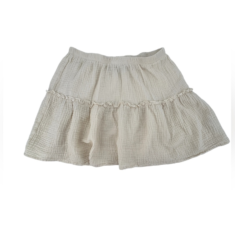 Industry Republic Clothing Off White Pleated Mini Skirt Size Medium Women’s